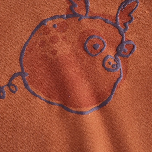 Private label kids orange hoodie 5/6Y=120cm - Picture 5 of 11